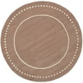 thumbnail image 1 of SAFAVIEH Bella Danita Plain Dotted Bordered Wool Area Rug, Beige/Ivory, 3' x 3' Round, 1 of 6