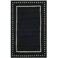 thumbnail image 1 of SAFAVIEH Bella Danita Plain Dotted Bordered Wool Area Rug, Black/Ivory, 2' x 3', 1 of 7