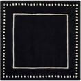 thumbnail image 1 of SAFAVIEH Bella Danita Plain Dotted Bordered Wool Area Rug, Black/Ivory, 5' x 5' Round, 1 of 11