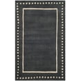 thumbnail image 1 of SAFAVIEH Bella Danita Plain Dotted Bordered Wool Area Rug, Dark Grey/Ivory, 2'3" x 5', 1 of 5