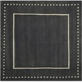 thumbnail image 1 of SAFAVIEH Bella Danita Plain Dotted Bordered Wool Area Rug, Dark Grey/Ivory, 5' x 5' Round, 1 of 8