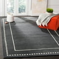 thumbnail image 1 of SAFAVIEH Bella Danita Plain Dotted Bordered Wool Area Rug, Dark Grey/Ivory, 9' x 12', 1 of 7