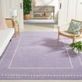 thumbnail image 1 of SAFAVIEH Bella Danita Plain Dotted Bordered Wool Area Rug, Lavender/Ivory, 8' x 10', 1 of 11