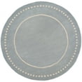 thumbnail image 1 of SAFAVIEH Bella Danita Plain Dotted Bordered Wool Area Rug, Light Blue/Ivory, 3' x 3' Round, 1 of 8