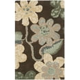 thumbnail image 1 of SAFAVIEH Bella Dayna Floral Flowers Wool Area Rug, Brown/Multi, 2'6" x 4', 1 of 5