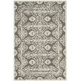 thumbnail image 1 of SAFAVIEH Bella Doriane Medallion Geometric Wool Area Rug, Dark Grey/Ivory, 6' x 9', 1 of 5