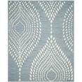 thumbnail image 1 of SAFAVIEH Bella Elisie Abstract Floral Leaf Wool Area Rug, Blue/Ivory, 2' x 3', 1 of 7