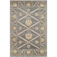 thumbnail image 1 of SAFAVIEH Bella Ellery Bordered Wool Area Rug, Blue/Gold, 4' x 6', 1 of 8