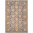 thumbnail image 1 of SAFAVIEH Bella Ellery Mediallion Bordered Wool Area Rug, Blue/Gold, 5' x 5' Square, 1 of 8