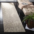 thumbnail image 1 of SAFAVIEH Bella Ethelyn Abstract Sunburst Wool Runner Rug, Winter Taupe, 2'3" x 10', 1 of 6