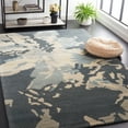 thumbnail image 1 of SAFAVIEH Bella Faye Abstract Camo Wool Area Rug, Steel Blue, 6' x 9', 1 of 11