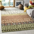 thumbnail image 1 of SAFAVIEH Bella Floral Striped Wool Area Rug, Ivory/Multi, 6' x 9', 1 of 7