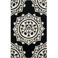 thumbnail image 1 of SAFAVIEH Bella Gabriel Abstract Wool Area Rug, Black/Ivory, 6' x 9', 1 of 5