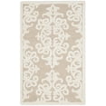 thumbnail image 1 of SAFAVIEH Bella Galena Damask Vines Wool Area Rug, Sand/Ivory, 2'6" x 4', 1 of 8