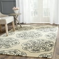 thumbnail image 1 of SAFAVIEH Bella Glenna Abstract Wool Area Rug, Ivory/Charcoal, 6' x 6' Square, 1 of 7