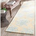 thumbnail image 1 of SAFAVIEH Bella Glenna Abstract Wool Runner Rug, Beige/Blue, 2'3" x 8', 1 of 7