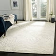 thumbnail image 1 of SAFAVIEH Bella Goran Abstract Bursting High-Low Wool Area Rug, Silver/Ivory, 4' x 6', 1 of 8