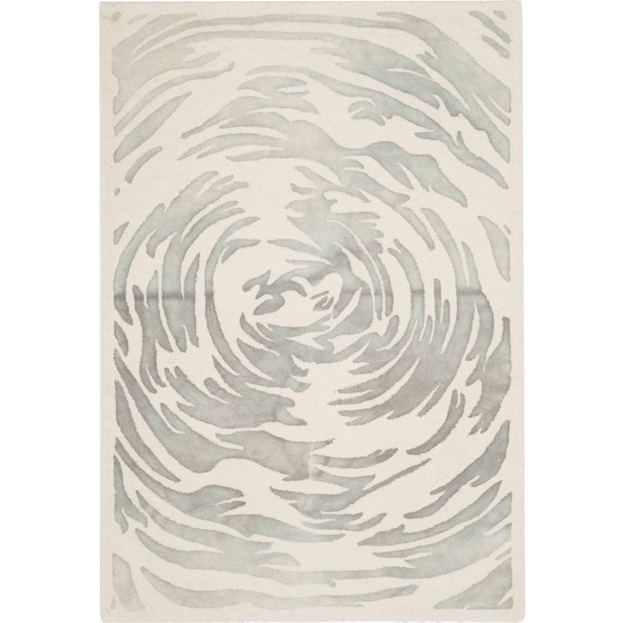 Elegance Reversible Hand-Tufted Wool Area Rug in Gray - 3' x 5'