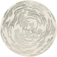 thumbnail image 1 of SAFAVIEH Bella Igor Abstract Swirls Wool Area Rug, Ivory/Grey, 5' x 5' Round, 1 of 7