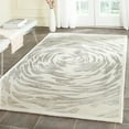thumbnail image 1 of SAFAVIEH Bella Igor Abstract Swirls Wool Area Rug, Ivory/Grey, 5' x 8', 1 of 10