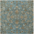 thumbnail image 1 of SAFAVIEH Bella Kade Floral Wool Area Rug, Blue/Taupe, 5' x 5' Square, 1 of 12