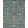 thumbnail image 1 of SAFAVIEH Bella Kade Floral Wool Area Rug, Blue/Taupe, 5' x 5' Round, 1 of 10
