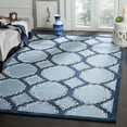 thumbnail image 1 of SAFAVIEH Bella Kaitlyn Geometric Circles Wool Area Rug, Navy/Blue, 4' x 6', 1 of 6