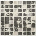 thumbnail image 1 of SAFAVIEH Bella Kalina Checkered Abstract Wool Area Rug, Dark Grey/Ivory, 5' x 5' Square, 1 of 8