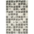 thumbnail image 1 of SAFAVIEH Bella Kalina Checkered Abstract Wool Area Rug, Dark Grey/Ivory, 6' x 9', 1 of 8