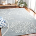 thumbnail image 1 of SAFAVIEH Bella Kiro Floral Area Rug, Light Blue/Ivory, 5' x 5' Square, 1 of 11