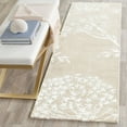thumbnail image 1 of SAFAVIEH Bella Kiro Floral Flowers Wool Runner Rug, Sand/Ivory, 2'3" x 7', 1 of 7