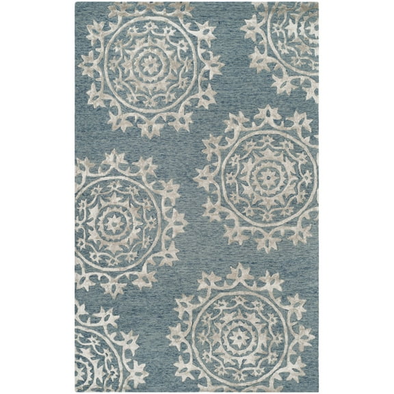 SAFAVIEH Bella Marcella Abstract Area Rug, Blue, 5' x 8'