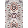 thumbnail image 1 of SAFAVIEH Bella Meriel Floral Paisley Wool Area Rug, Grey/Red, 4' x 6', 1 of 10