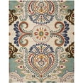 thumbnail image 1 of SAFAVIEH Bella Meriel Floral Paisley Wool Area Rug, Ivory/Blue, 10' x 14', 1 of 4