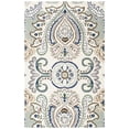 thumbnail image 1 of SAFAVIEH Bella Meriel Floral Paisley Wool Area Rug, Ivory/Blue, 5' x 8', 1 of 4