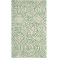 thumbnail image 1 of SAFAVIEH Bella Natalee Medallion Geometric Wool Area Rug, Ivory/Blue, 3' x 5', 1 of 4