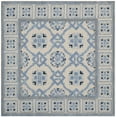 thumbnail image 1 of SAFAVIEH Bella Noelle Bordered Area Rug, Ivory/Blue, 3' x 3' Square, 1 of 8