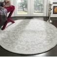 thumbnail image 1 of SAFAVIEH Bella Oliver Floral Wool Area Rug, Grey/Silver, 5' x 5' Round, 1 of 6
