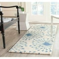thumbnail image 1 of SAFAVIEH Bella Owen Fire Burst Wool Runner Rug, Beige/Blue, 2'3" x 7', 1 of 7