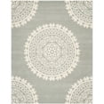 thumbnail image 1 of SAFAVIEH Bella Parker Geometric Wool Area Rug, Grey/Ivory, 5' x 8', 1 of 11