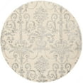 thumbnail image 1 of SAFAVIEH Bella Paula Damask Area Rug, Ivory/Grey, 5' x 5' Round, 1 of 11