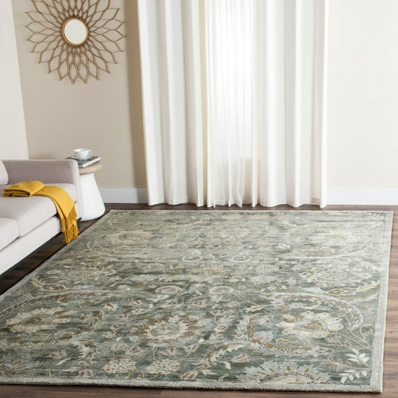 SAFAVIEH Bella Selna Floral Area Rug, Grey/Multi, 5' x 8'