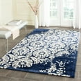 thumbnail image 1 of SAFAVIEH Bella Zlata Geometric Wool Area Rug, Navy/Ivory, 5' x 5' Square, 1 of 5