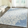 thumbnail image 1 of SAFAVIEH Bella Zlata Medallion Geometric Wool Area Rug, Light Blue/Ivory, 4' x 6', 1 of 6