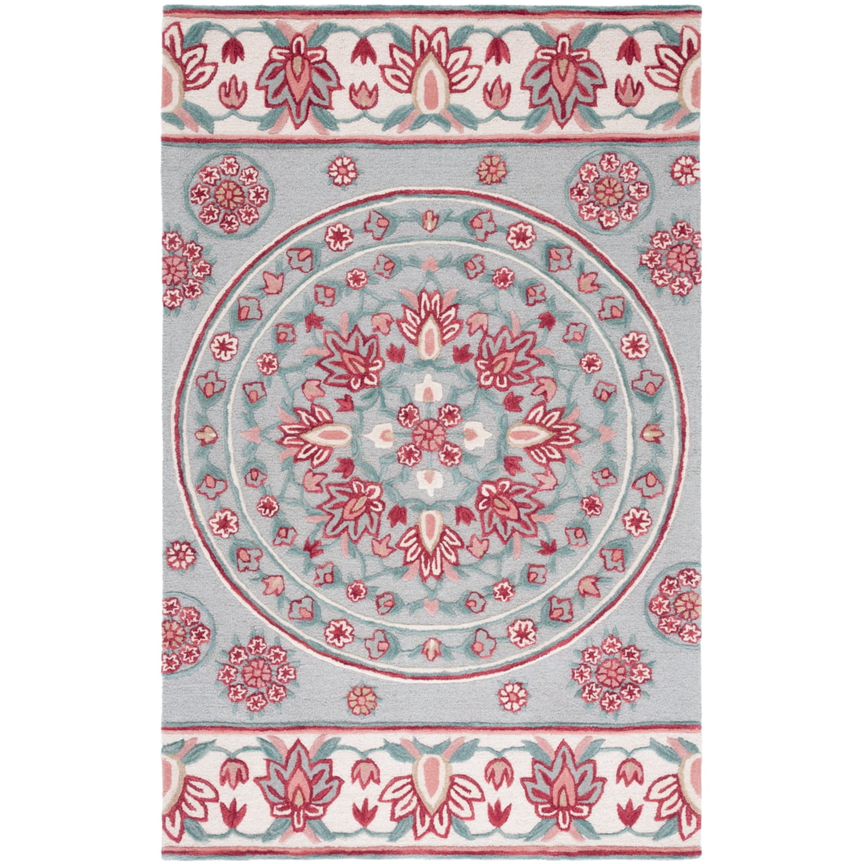 Handmade Off-White Wool Tufted 8' x 10' Area Rug