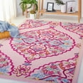 thumbnail image 1 of SAFAVIEH Bellagio Rio Floral Wool Area Rug, Pink/Multi, 5' x 5' Square, 1 of 11