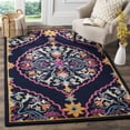 thumbnail image 1 of SAFAVIEH Bellagio Rio Floral Wool Area Rug, Navy Blue/Multi, 7' x 7' Square, 1 of 8