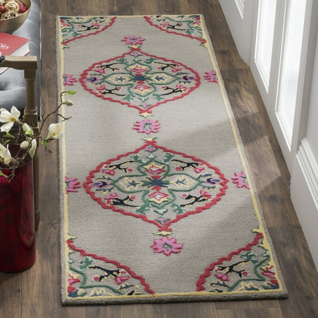 SAFAVIEH Bellagio BLG605D Handmade Dark Grey / Multi Rug
