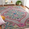 thumbnail image 1 of SAFAVIEH Bellagio Rio Floral Wool Area Rug, Dark Gray/Multi, 5' x 5' Square, 1 of 11