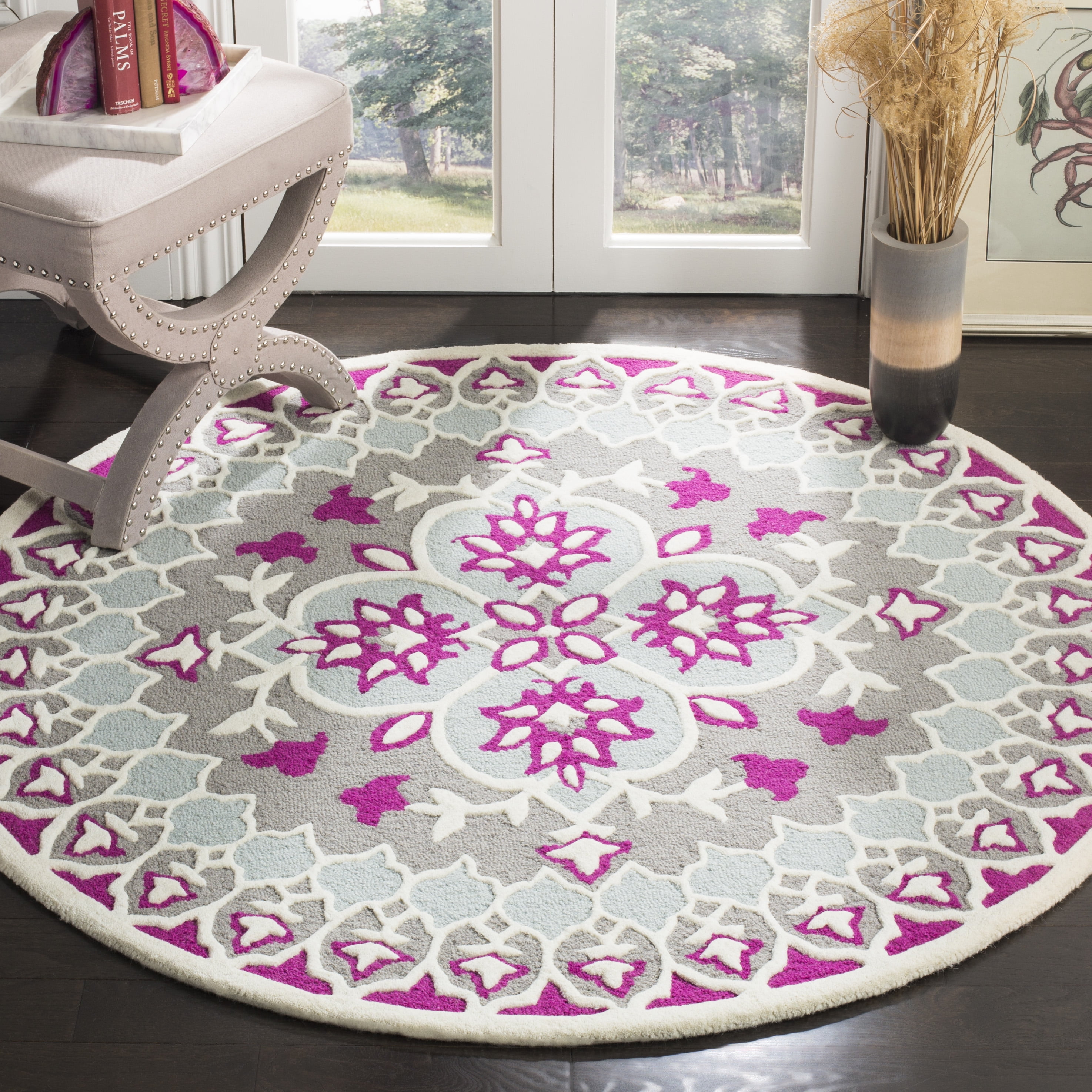 SAFAVIEH Bellagio BLG610E Handmade Grey / Ivory Rug